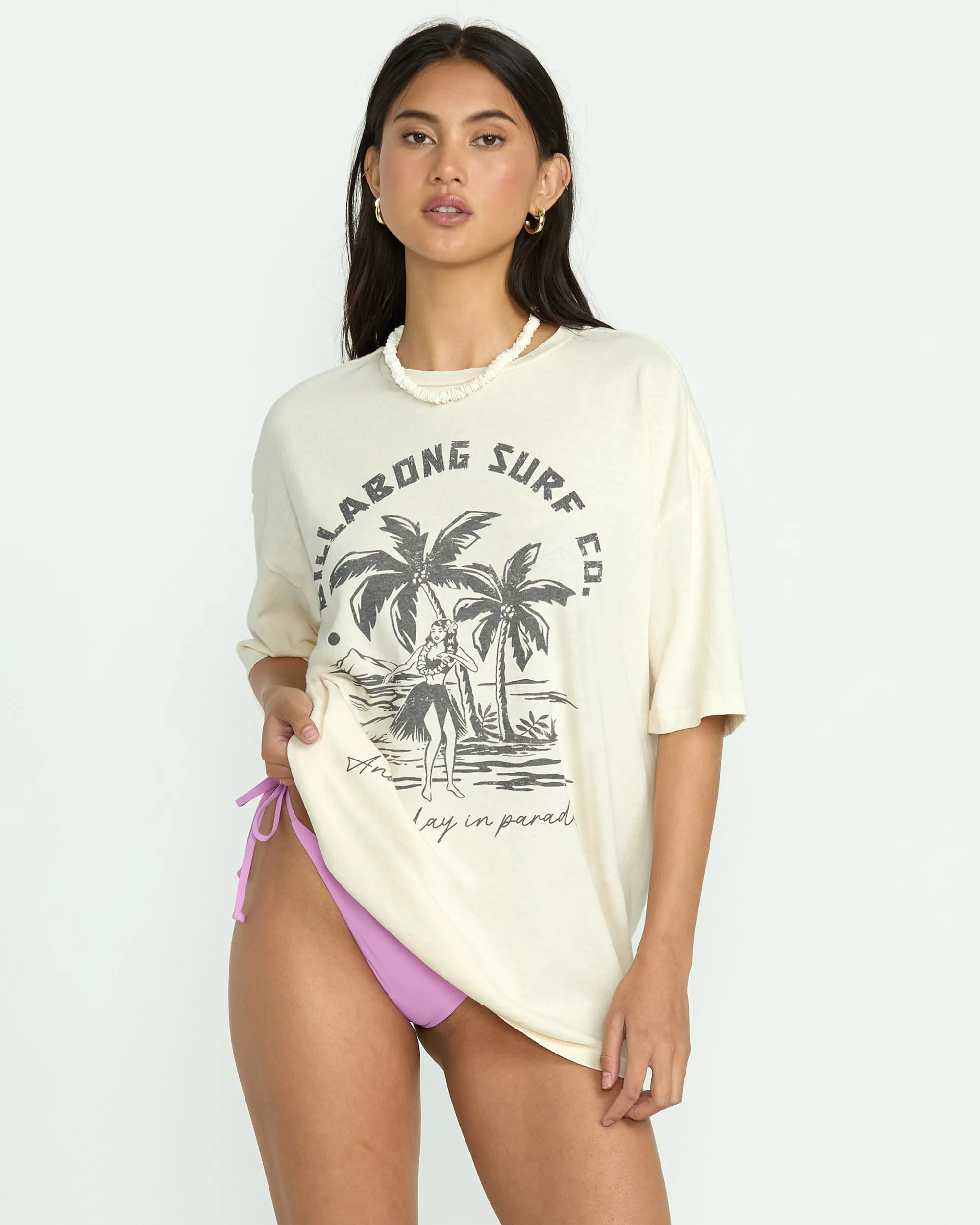 This Is Tropical Tee - Whitecap sold by Billabong