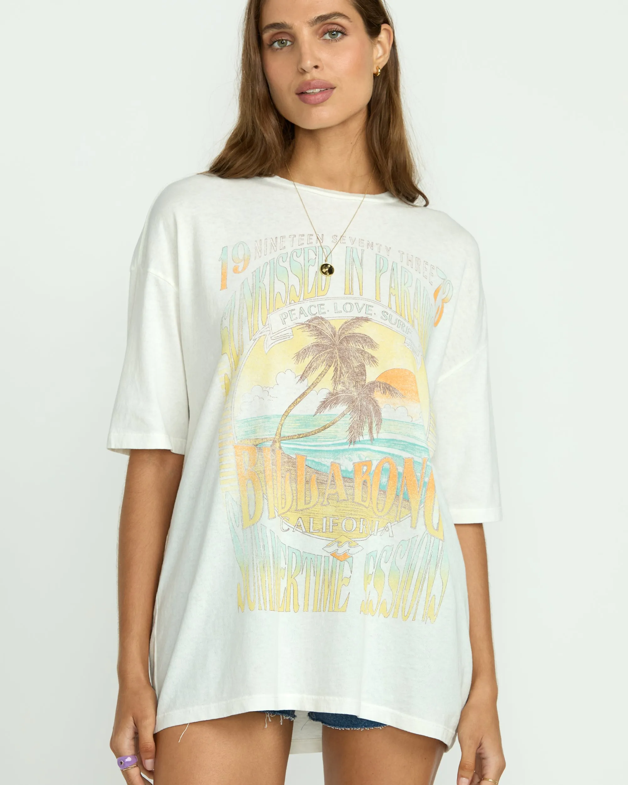 Sunset Mindset Tee - Salt Crystal sold by Billabong product image thumbnail 5