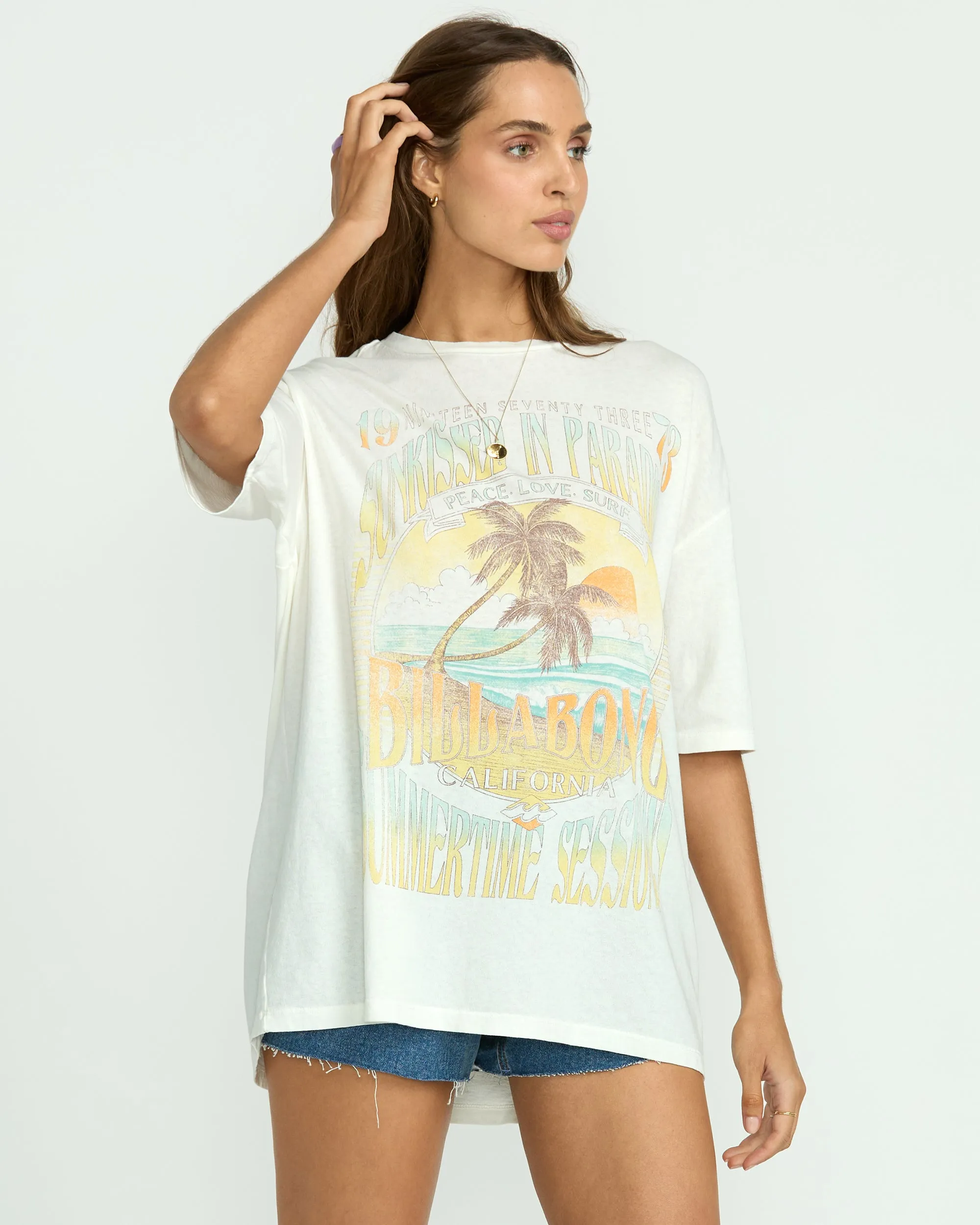 Sunset Mindset Tee - Salt Crystal sold by Billabong product image thumbnail 3