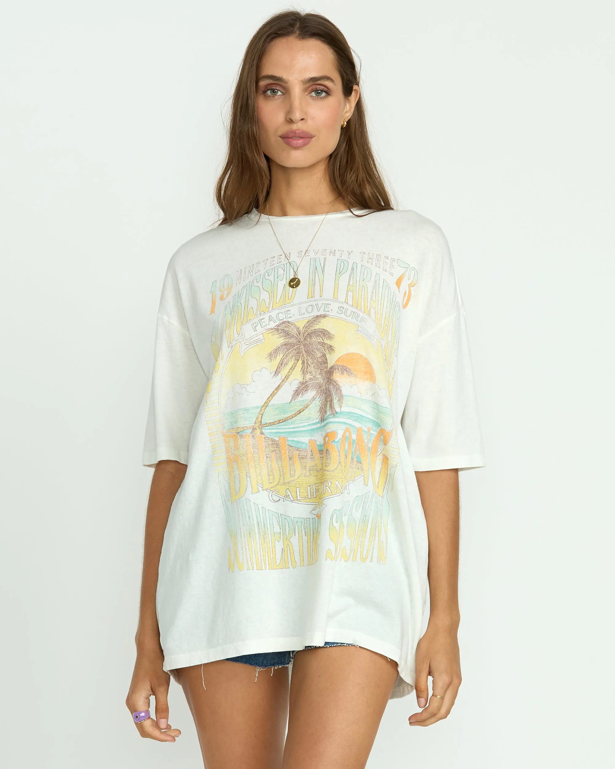 Sunset Mindset Tee - Salt Crystal sold by Billabong