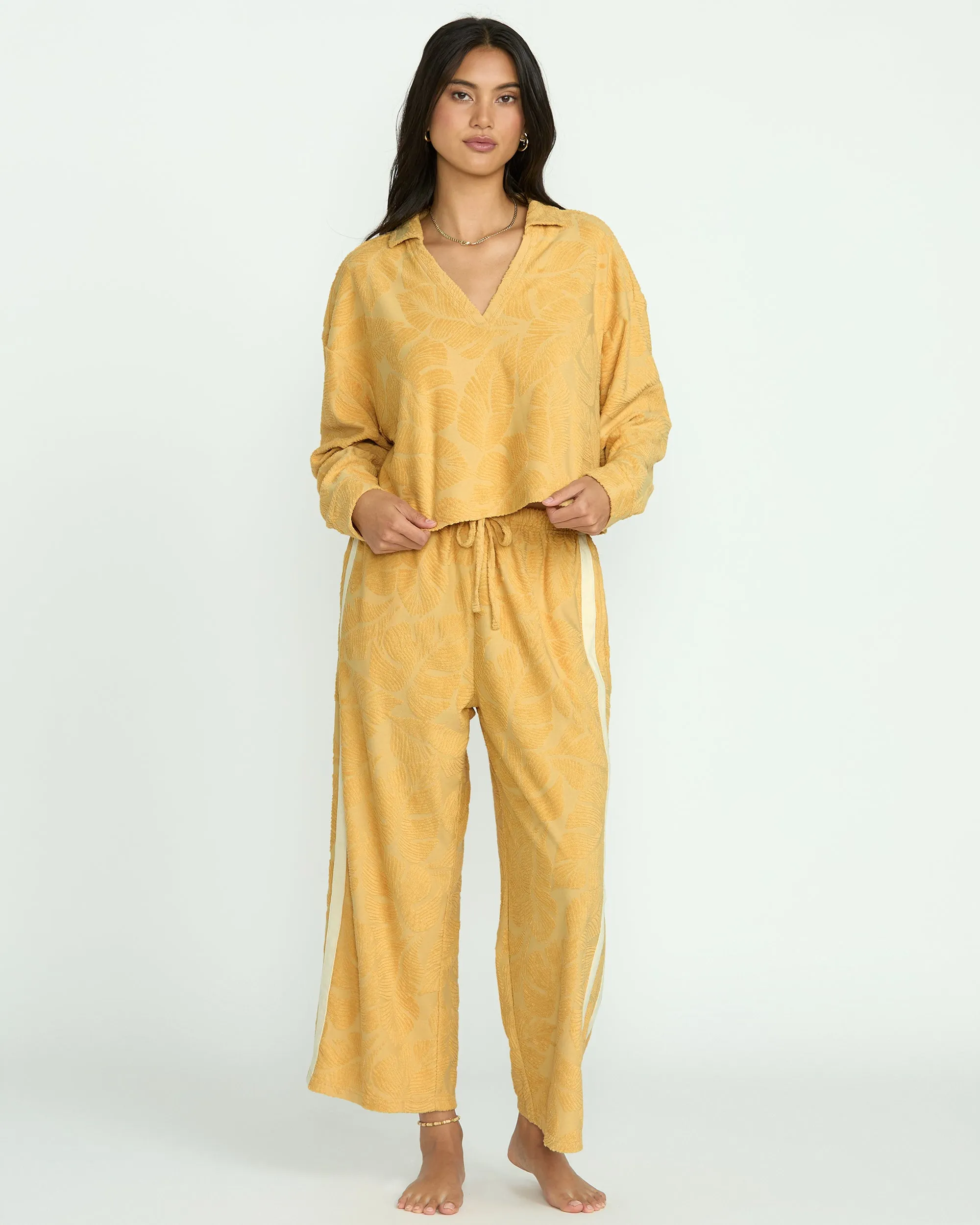 Sun Palm Terry Pullover Sweatshirt - Gold Coast sold by Billabong product image thumbnail 4