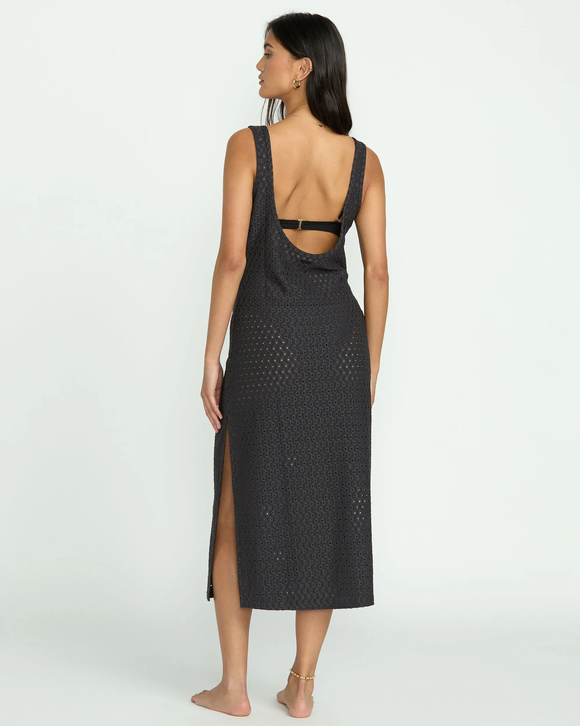 Eyelet Sun Midi Dress Beach Coverup - Off Black sold by Billabong product image thumbnail 2
