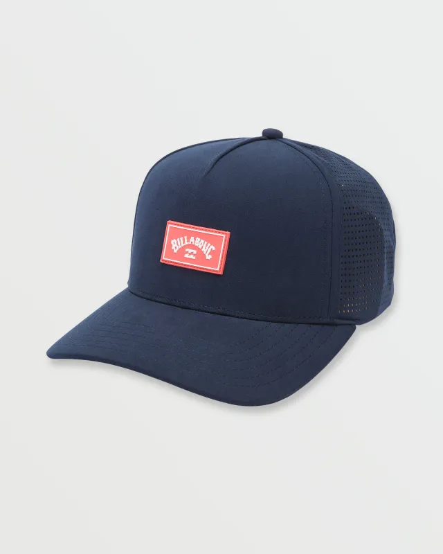 Crossfire Snapback Hat - Aged Indigo sold by Billabong