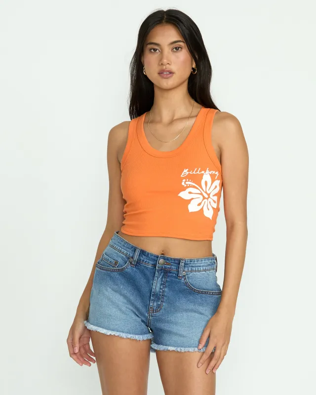 Tropics Invite Tank - Orange Squeeze sold by Billabong