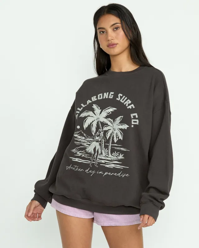 Ride In Crew Sweatshirt - Black Sands sold by Billabong