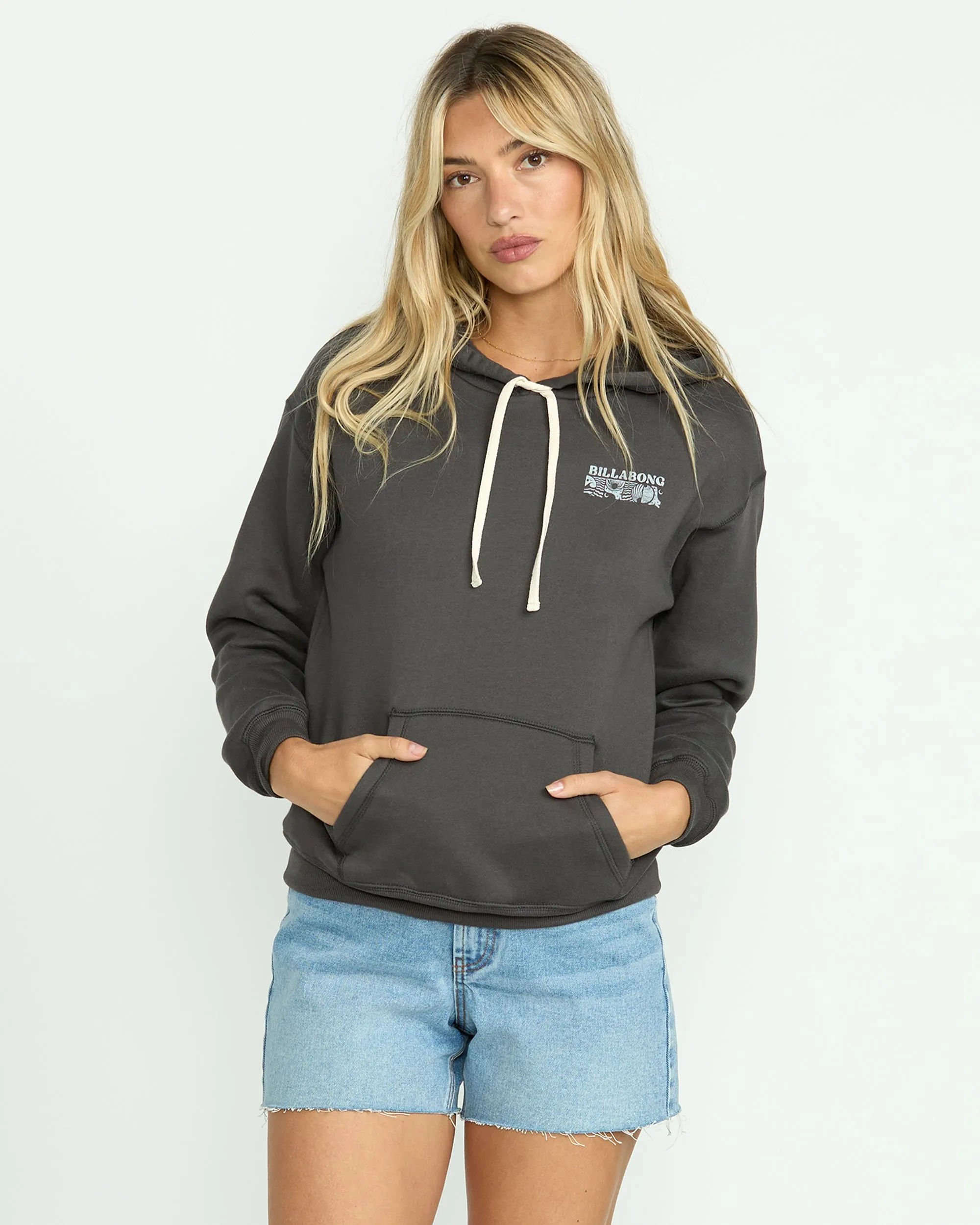 Miles Apart Hoodie - Off Black sold by Billabong