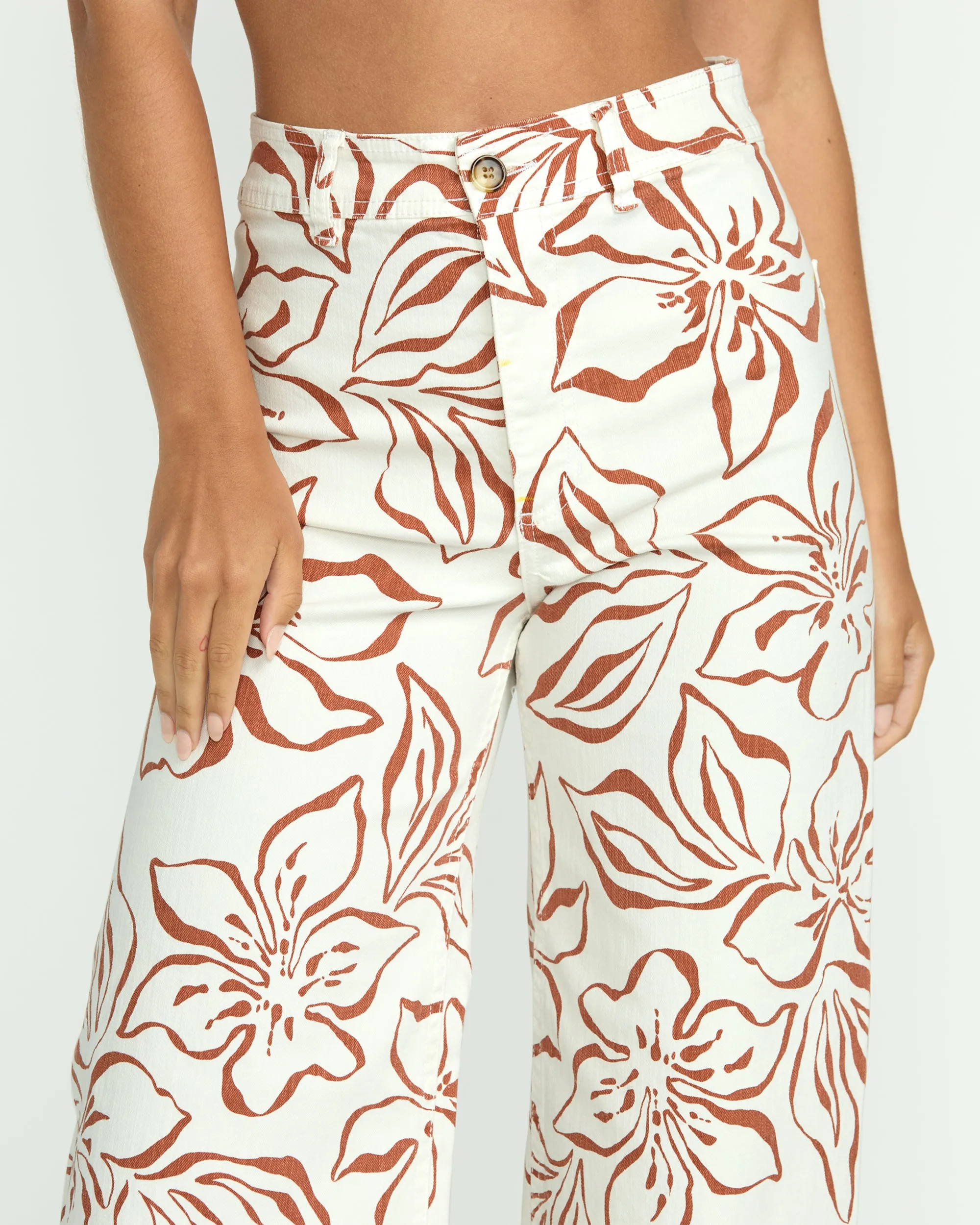 Free Fall Printed Twill Pants - Salt Crystal sold by Billabong product image thumbnail 5