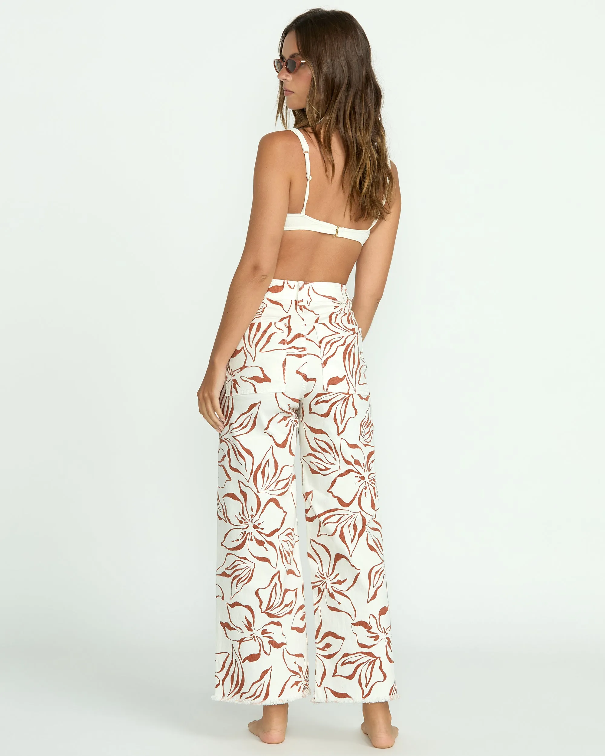 Free Fall Printed Twill Pants - Salt Crystal sold by Billabong product image thumbnail 2