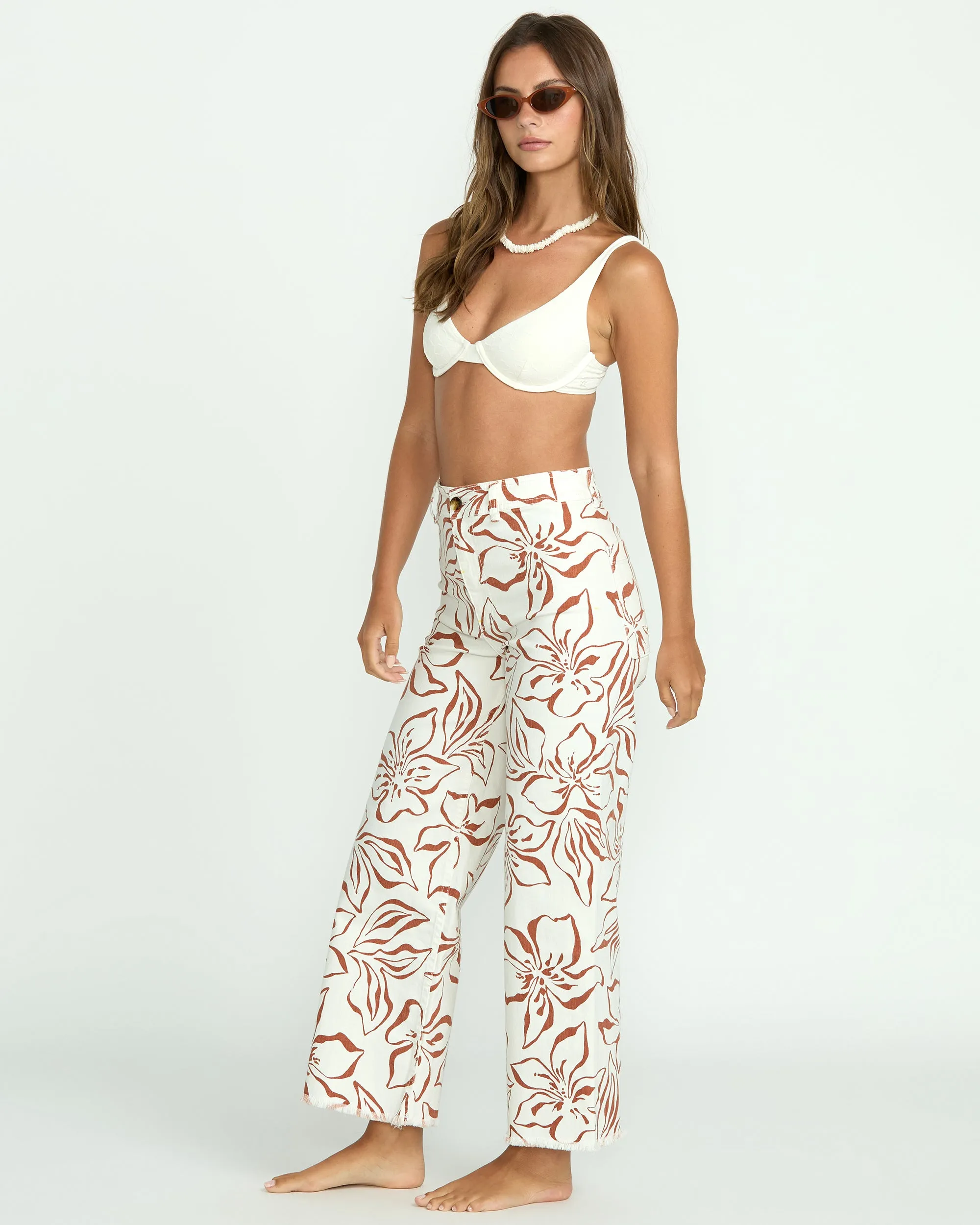 Free Fall Printed Twill Pants - Salt Crystal sold by Billabong product image thumbnail 3