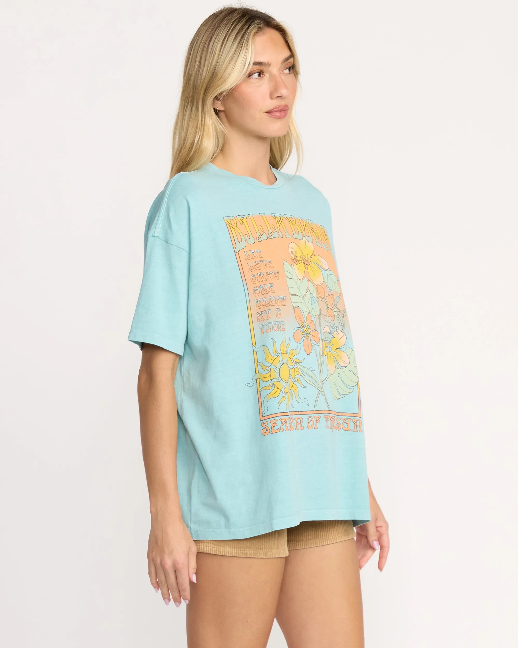 Daylight Blooms Tee - Misty Blue sold by Billabong product image thumbnail 3