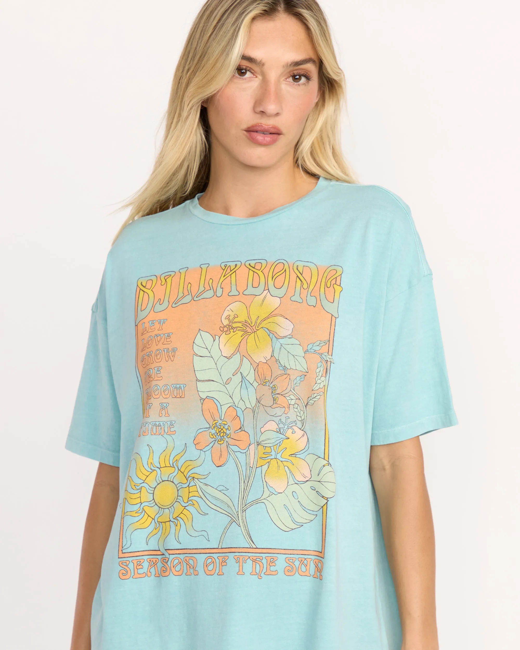 Daylight Blooms Tee - Misty Blue sold by Billabong product image thumbnail 5