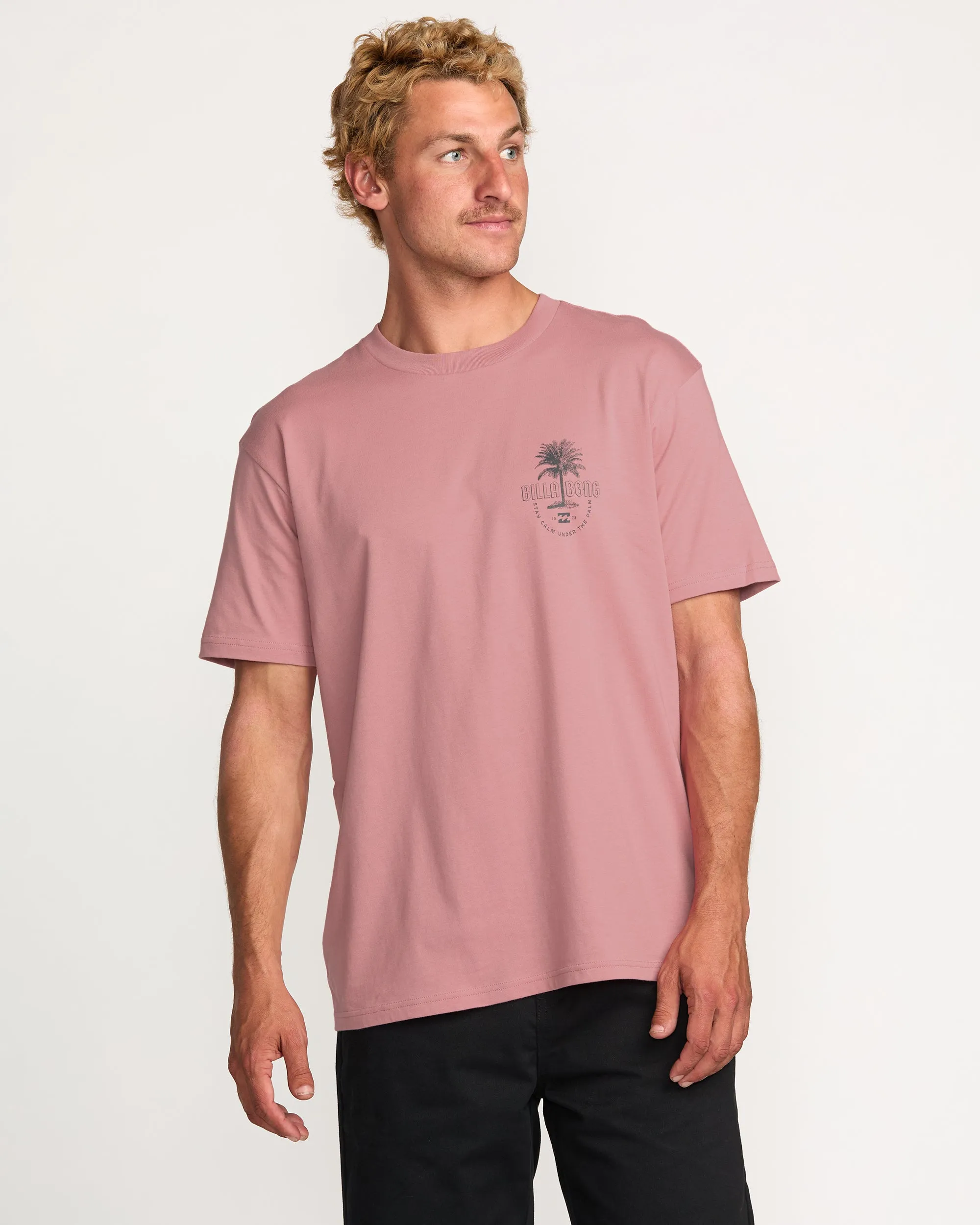 Calm Palm Premium Tee - Dusty Pink sold by Billabong