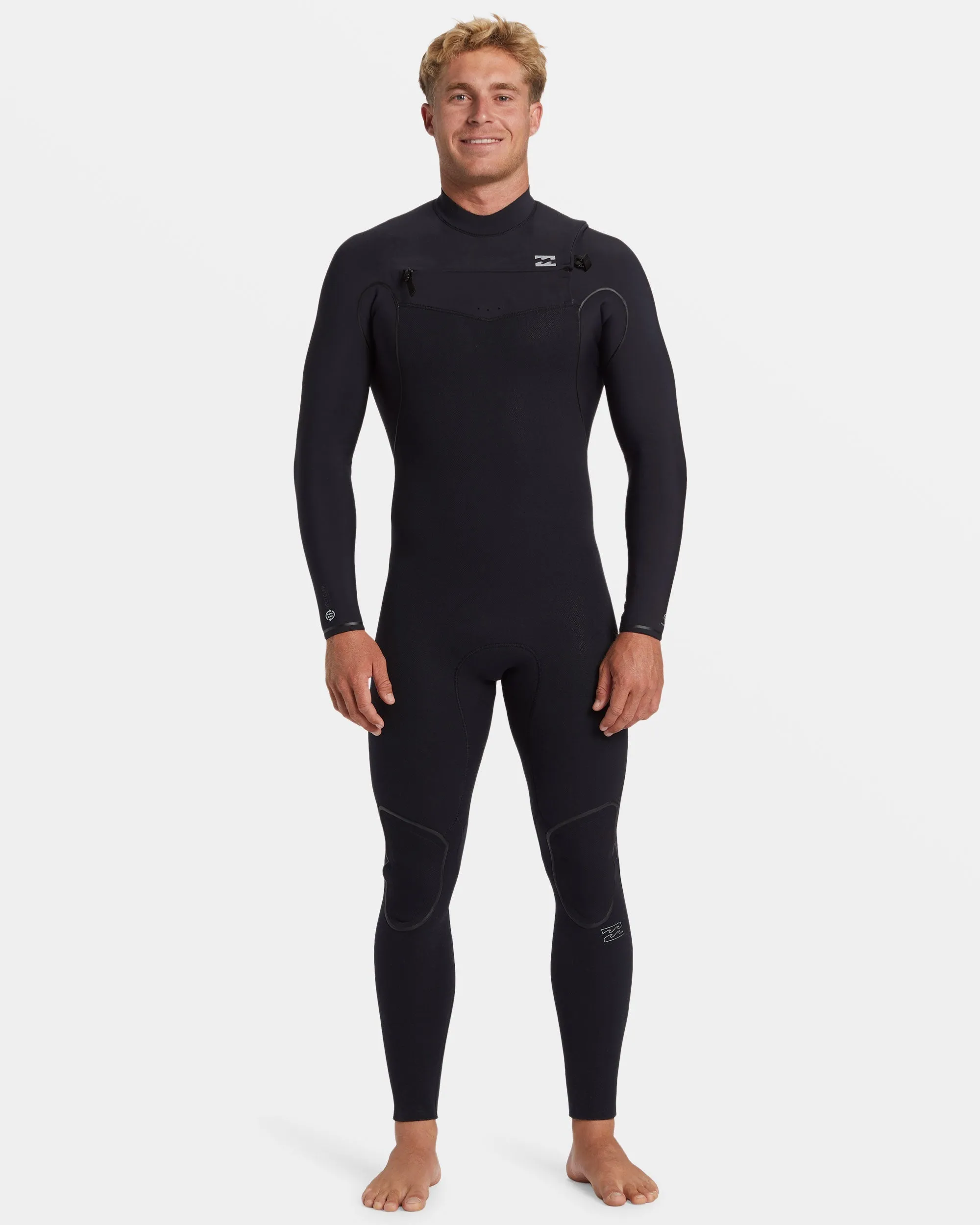 3/2mm Furnace Natural Upcycler GBS Chest Zip Wetsuit - Black sold by Billabong