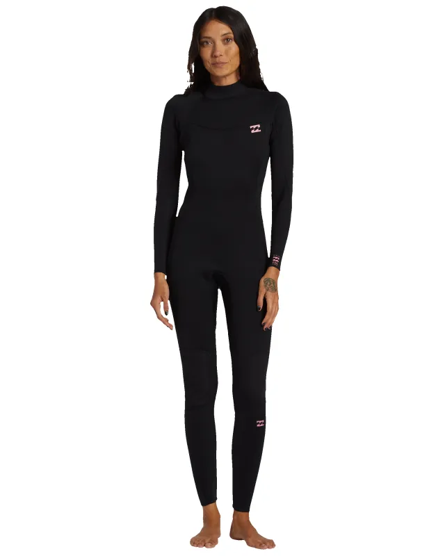 3/2mm Foil Flatlock Back Zip Wetsuit - Black sold by Billabong
