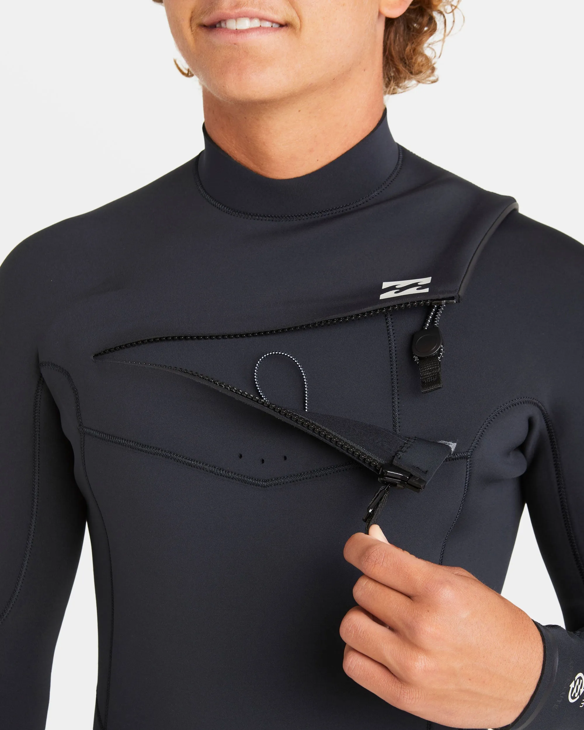 3/2mm Absolute Natural Upcycler GBS Chest Zip Wetsuit - Black sold by Billabong product image thumbnail 3