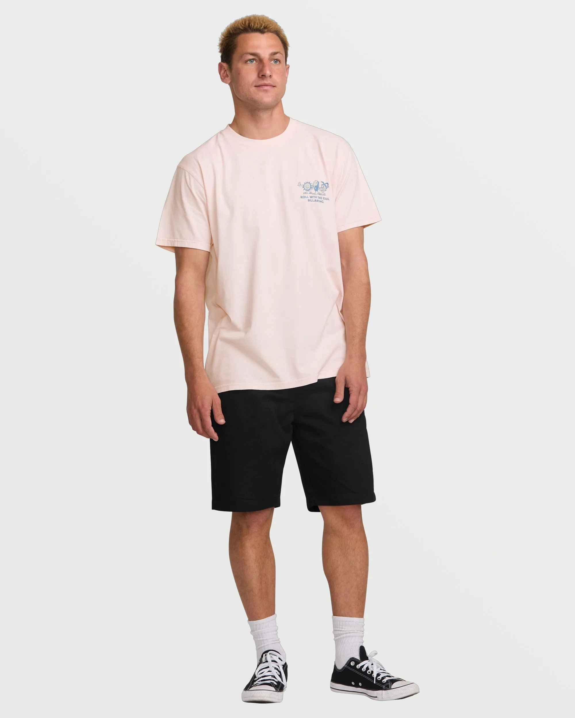 Roll Premium Wave Wash Tee - Light Pink sold by Billabong product image thumbnail 5