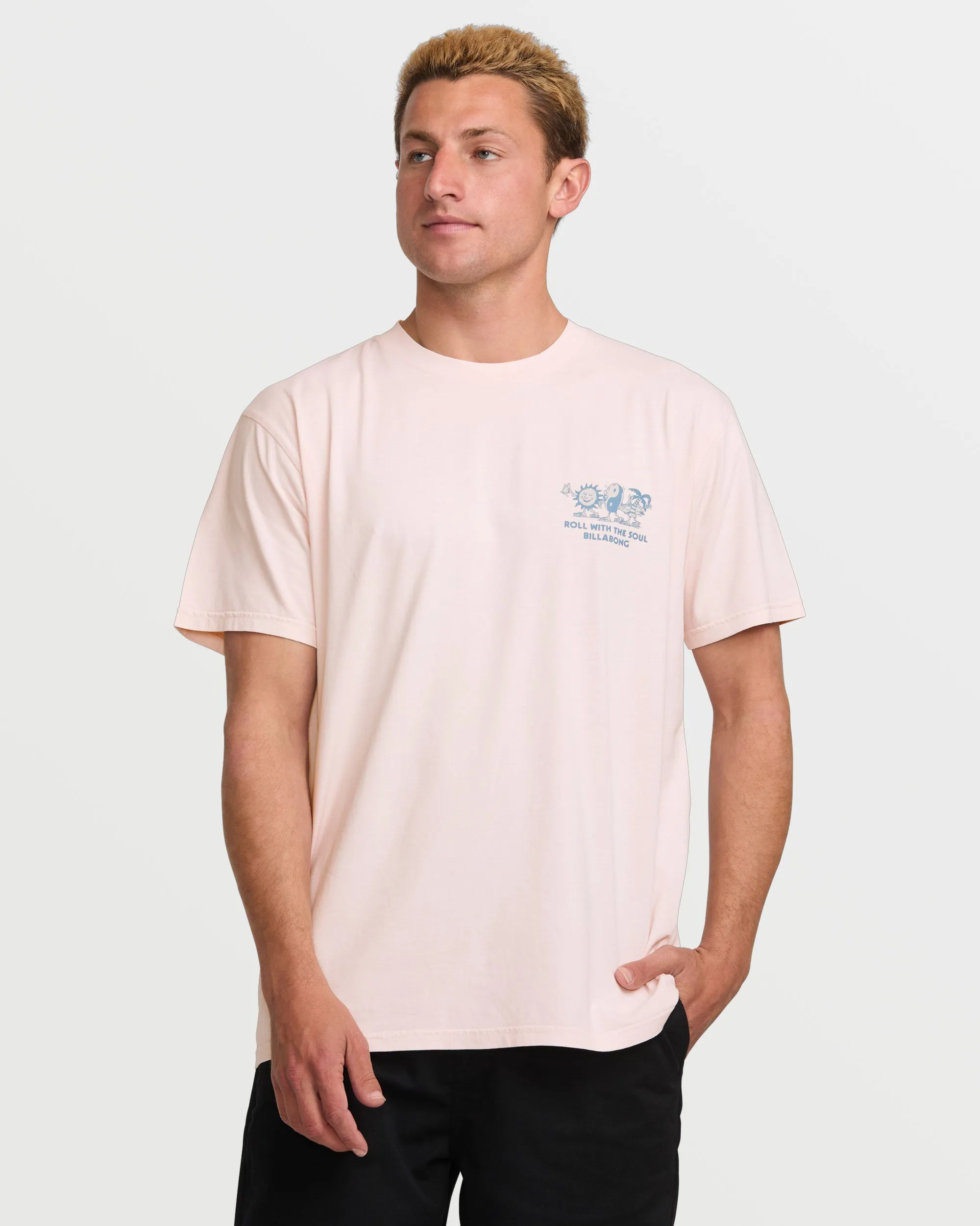 Roll Premium Wave Wash Tee - Light Pink sold by Billabong product image thumbnail 2