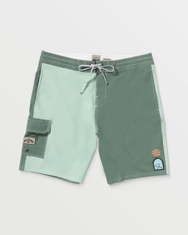 Sunshine Lo Tide 19" Boardshorts - Green Tea sold by Billabong