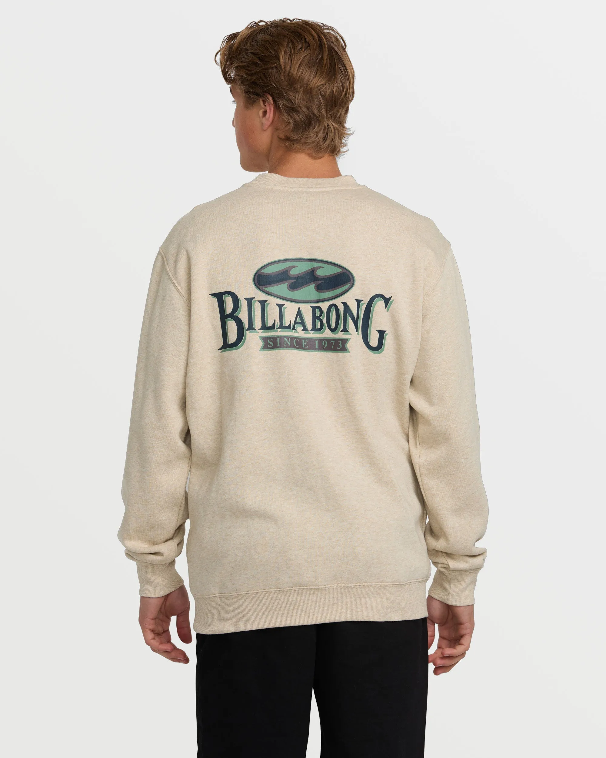 Short Sands Crew Sweatshirt - Oatmeal Heather sold by Billabong
