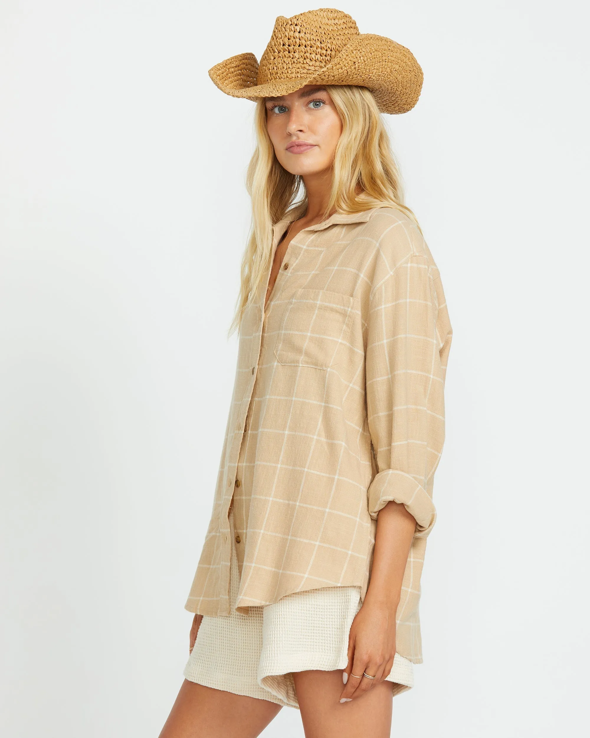 Layer Up Long Sleeve Shirt - Khaki sold by Billabong product image thumbnail 3