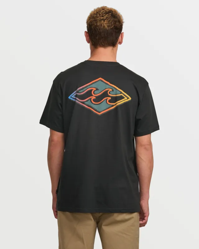 Crayon Wave Premium Tee - Dark Navy sold by Billabong