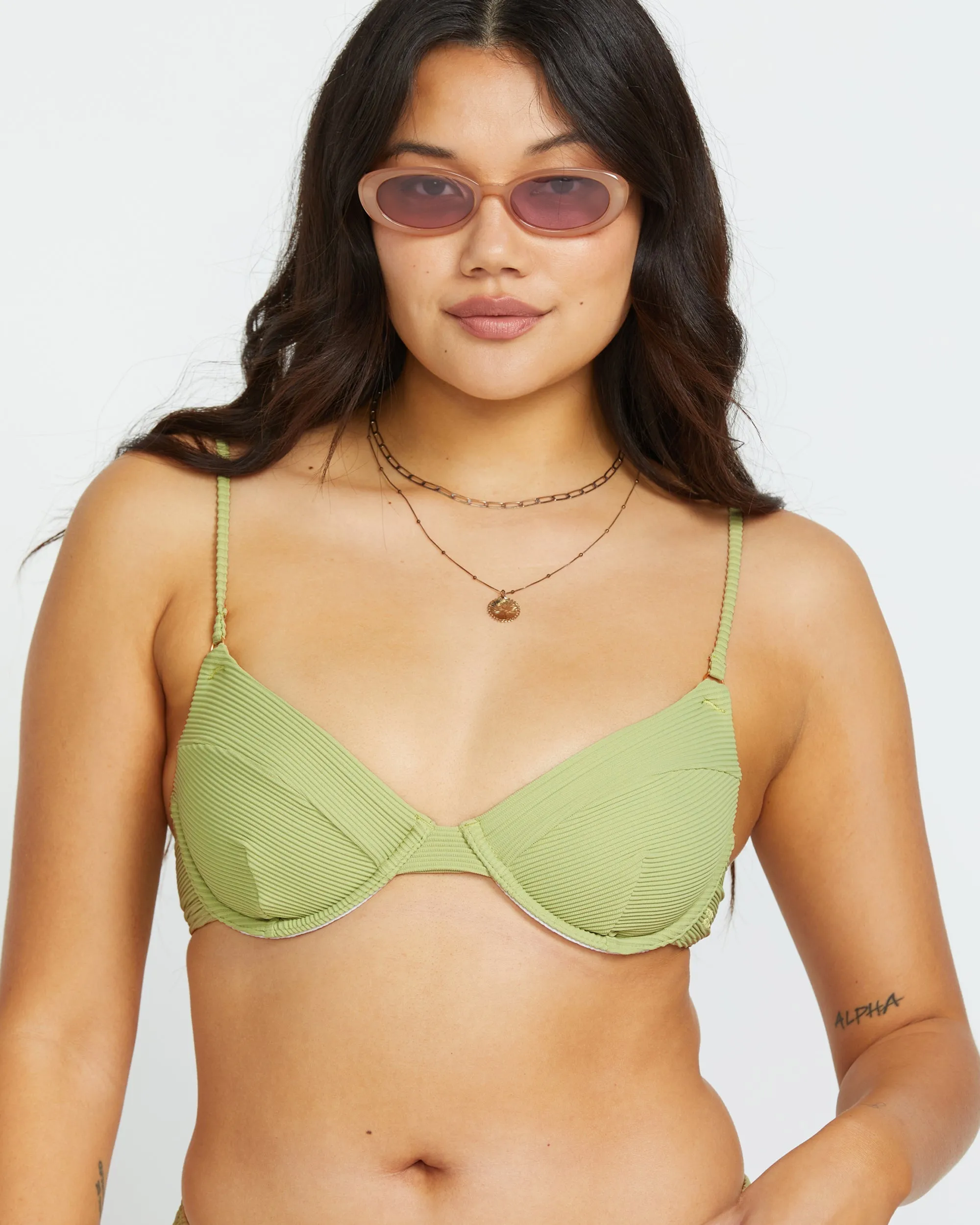 Tanlines Morgan Underwire Bikini Top - Avocado sold by Billabong product image thumbnail 5