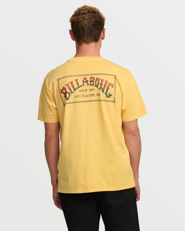 Original Arch Premium Wave Wash Tee - Vintage Gold sold by Billabong
