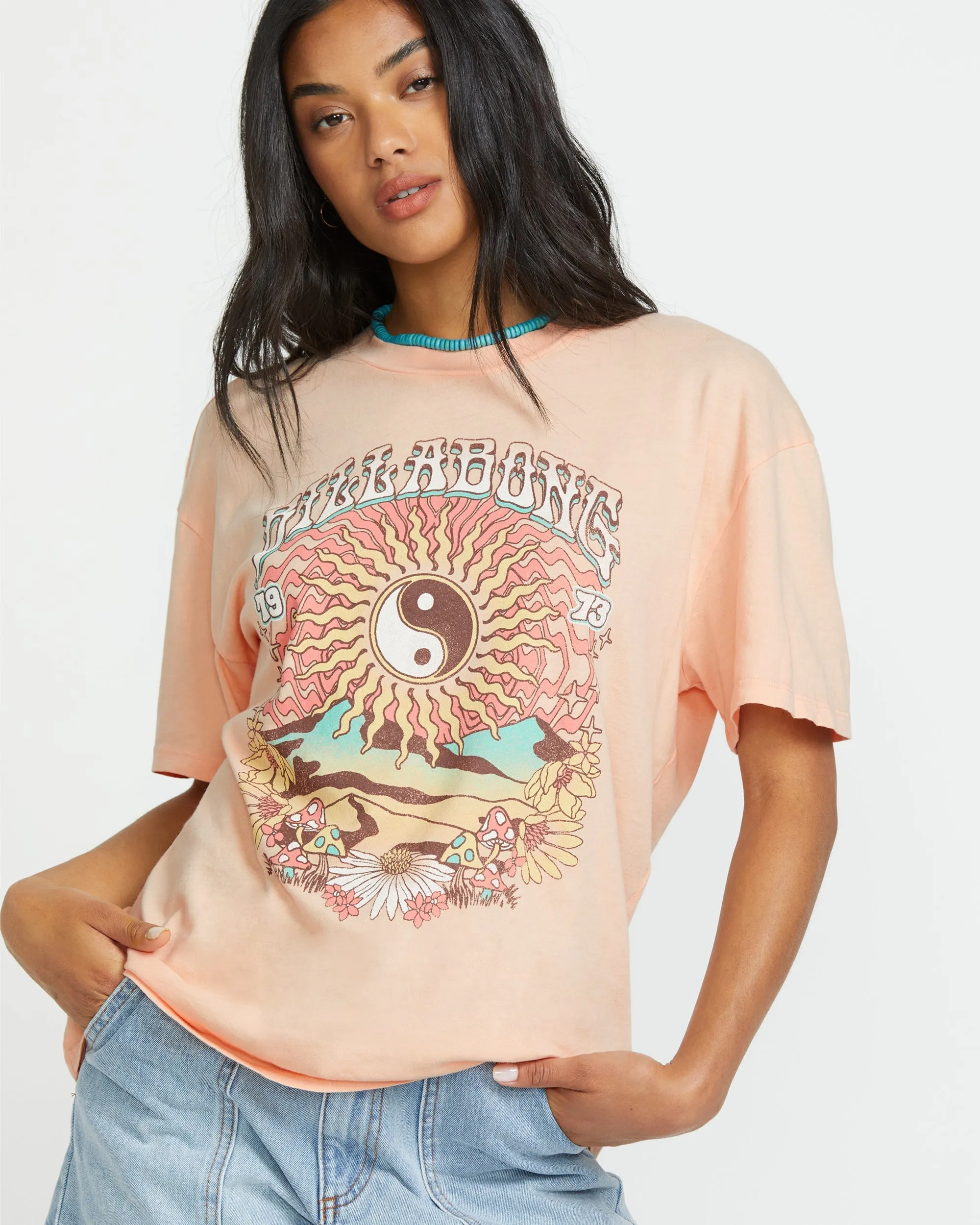 In The Balance Tee - Soft Peach sold by Billabong product image thumbnail 5