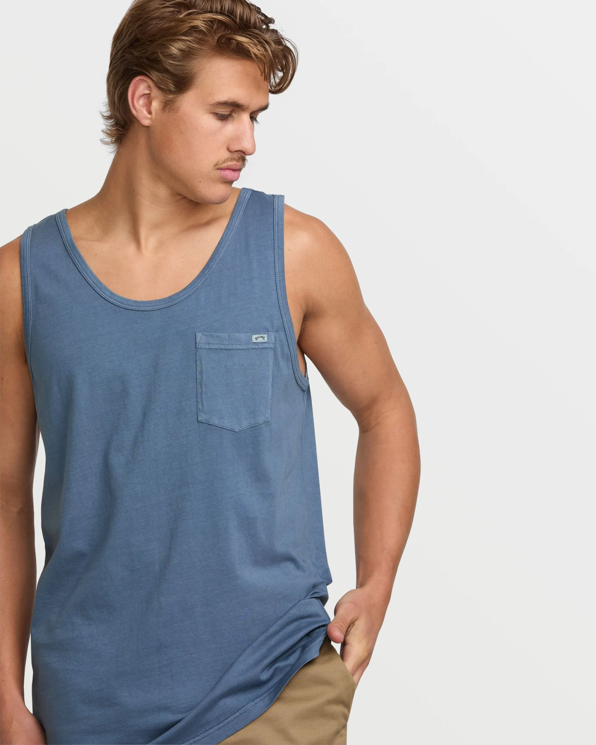 Essential Premium Wave Wash Tank - Slate Blue sold by Billabong product image thumbnail 4