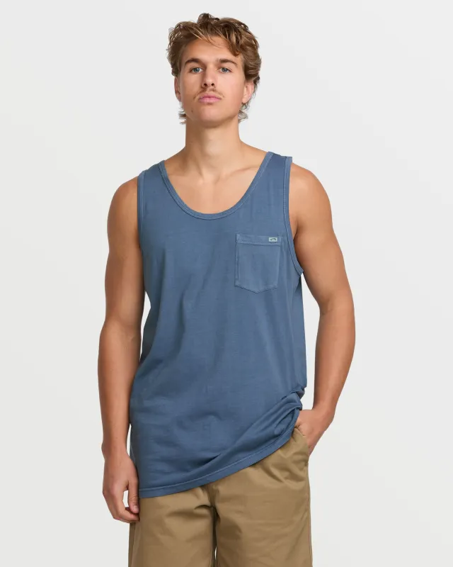 Essential Premium Wave Wash Tank - Slate Blue sold by Billabong