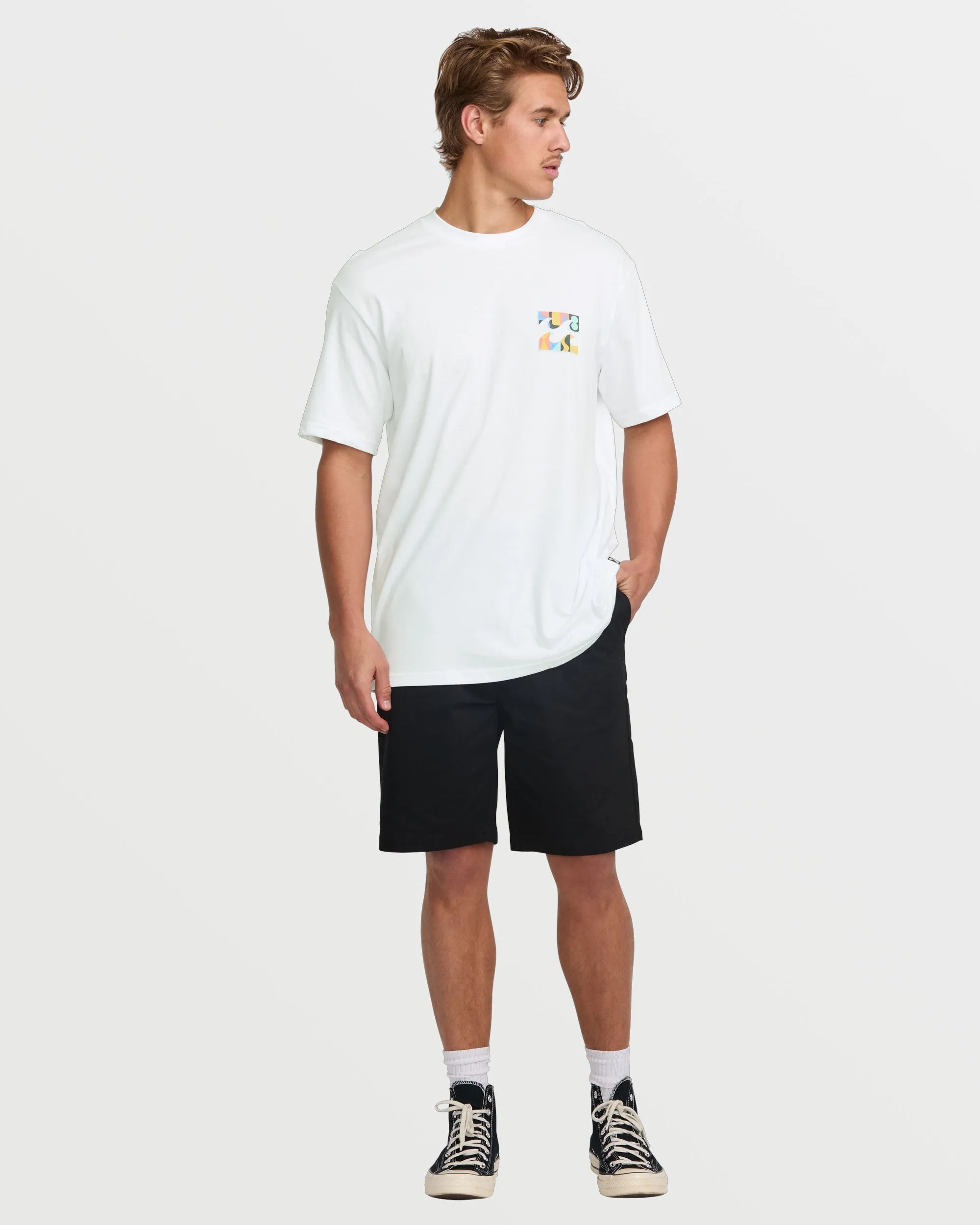 Crayon Wave Premium Tee - White sold by Billabong product image thumbnail 5