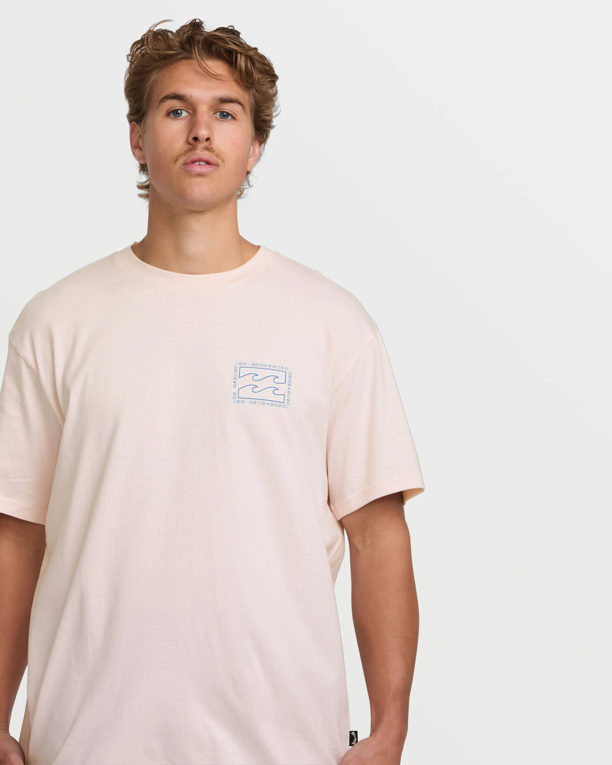 Crayon Wave Premium Tee - Light Pink sold by Billabong product image thumbnail 4