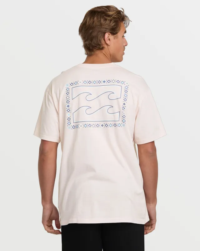 Crayon Wave Premium Tee - Light Pink sold by Billabong
