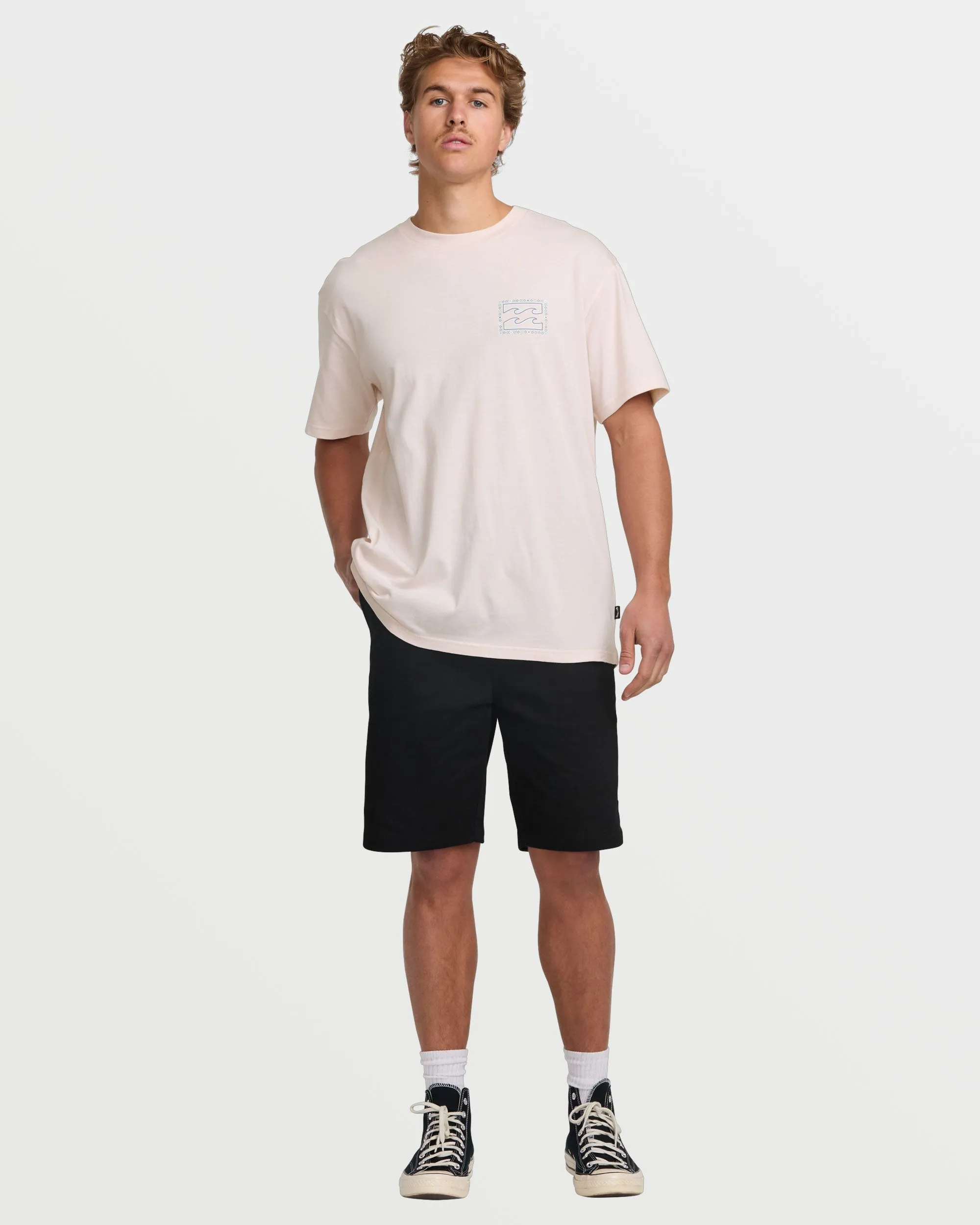 Crayon Wave Premium Tee - Light Pink sold by Billabong product image thumbnail 5