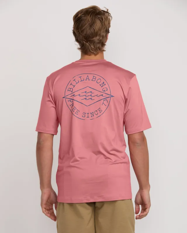 Big Dave Loose Fit Short Sleeve Surf Tee - Dusty Pink sold by Billabong