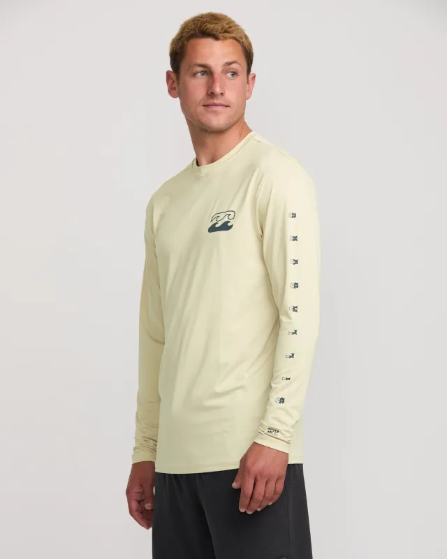 Unity Loose Fit Long Sleeve Surf Tee - Desert Sand sold by Billabong