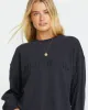 So Typical Kendal Crew Sweatshirt - Black Pebble sold by Billabong
