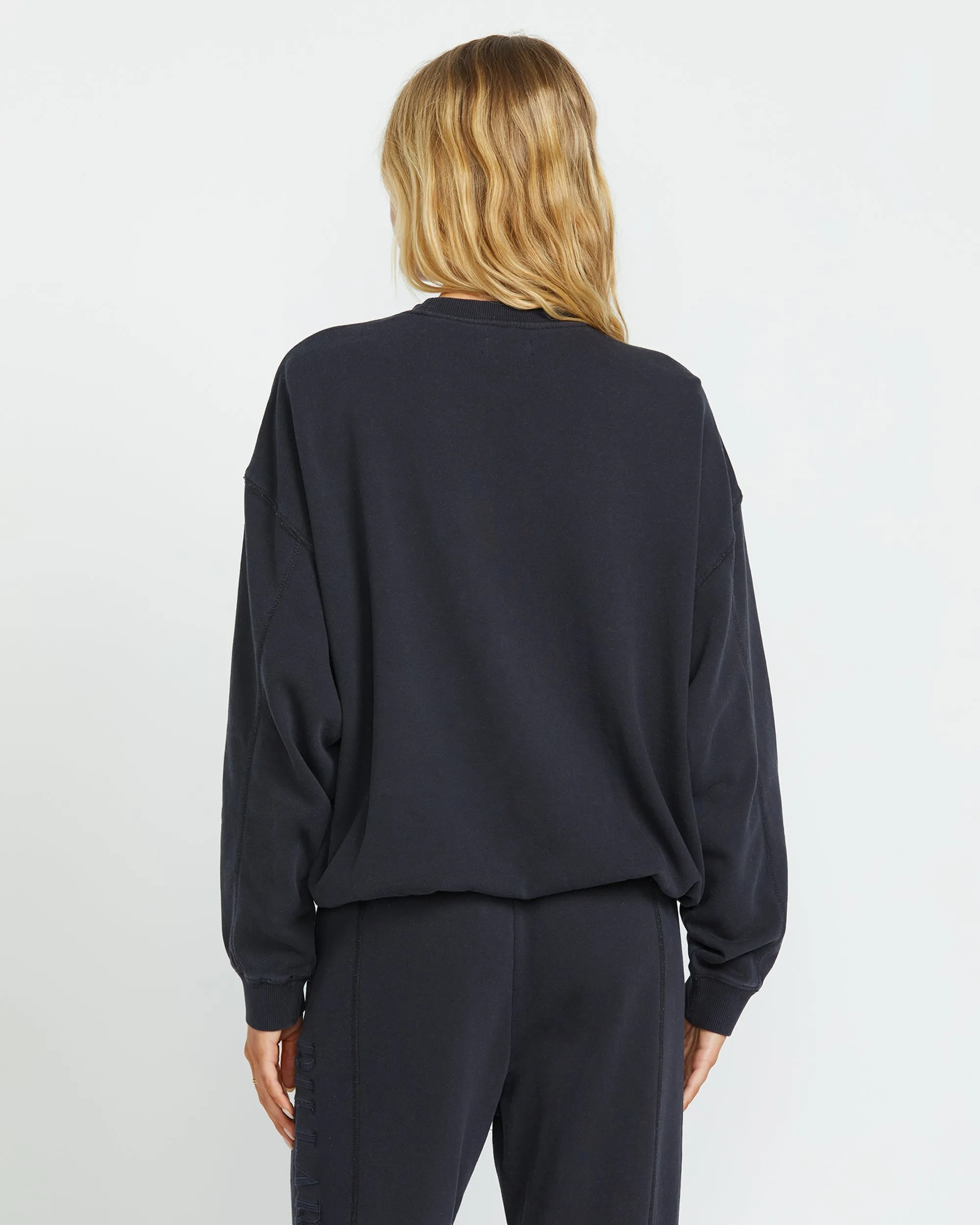 So Typical Kendal Crew Sweatshirt - Black Pebble sold by Billabong product image thumbnail 2