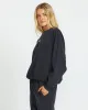 So Typical Kendal Crew Sweatshirt - Black Pebble sold by Billabong