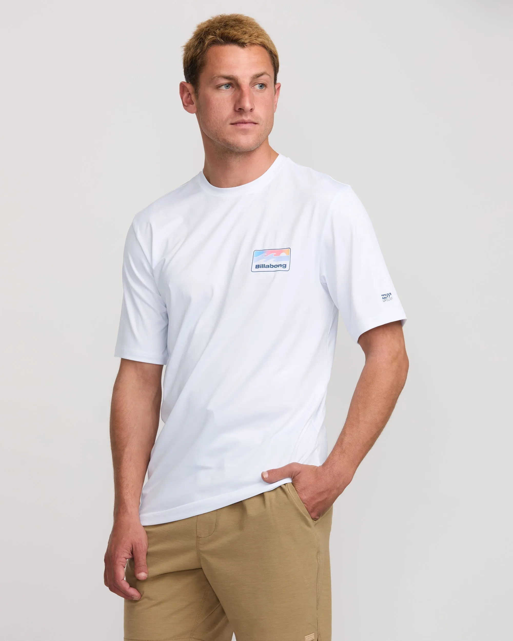 Runner Loose Fit Short Sleeve Surf Tee - White sold by Billabong product image thumbnail 3