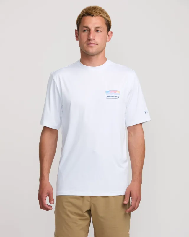 Runner Loose Fit Short Sleeve Surf Tee - White sold by Billabong