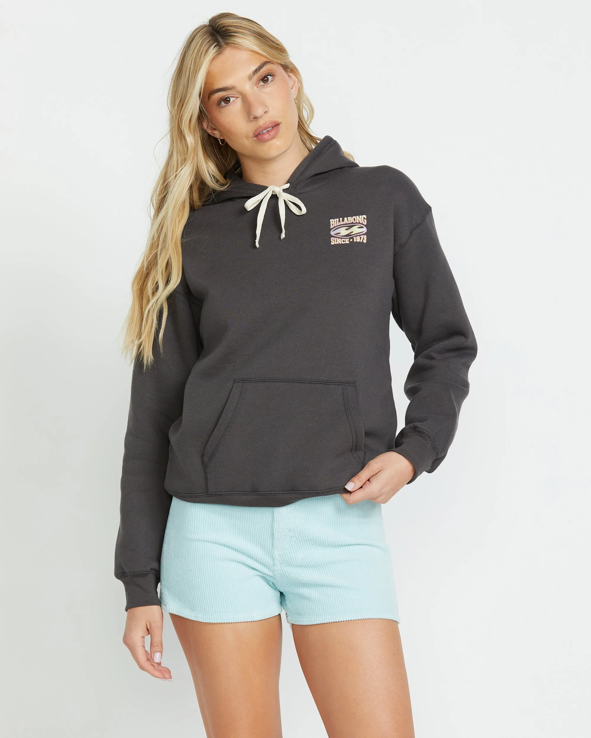 Nice Vibes Po Hoodie - Off Black sold by Billabong