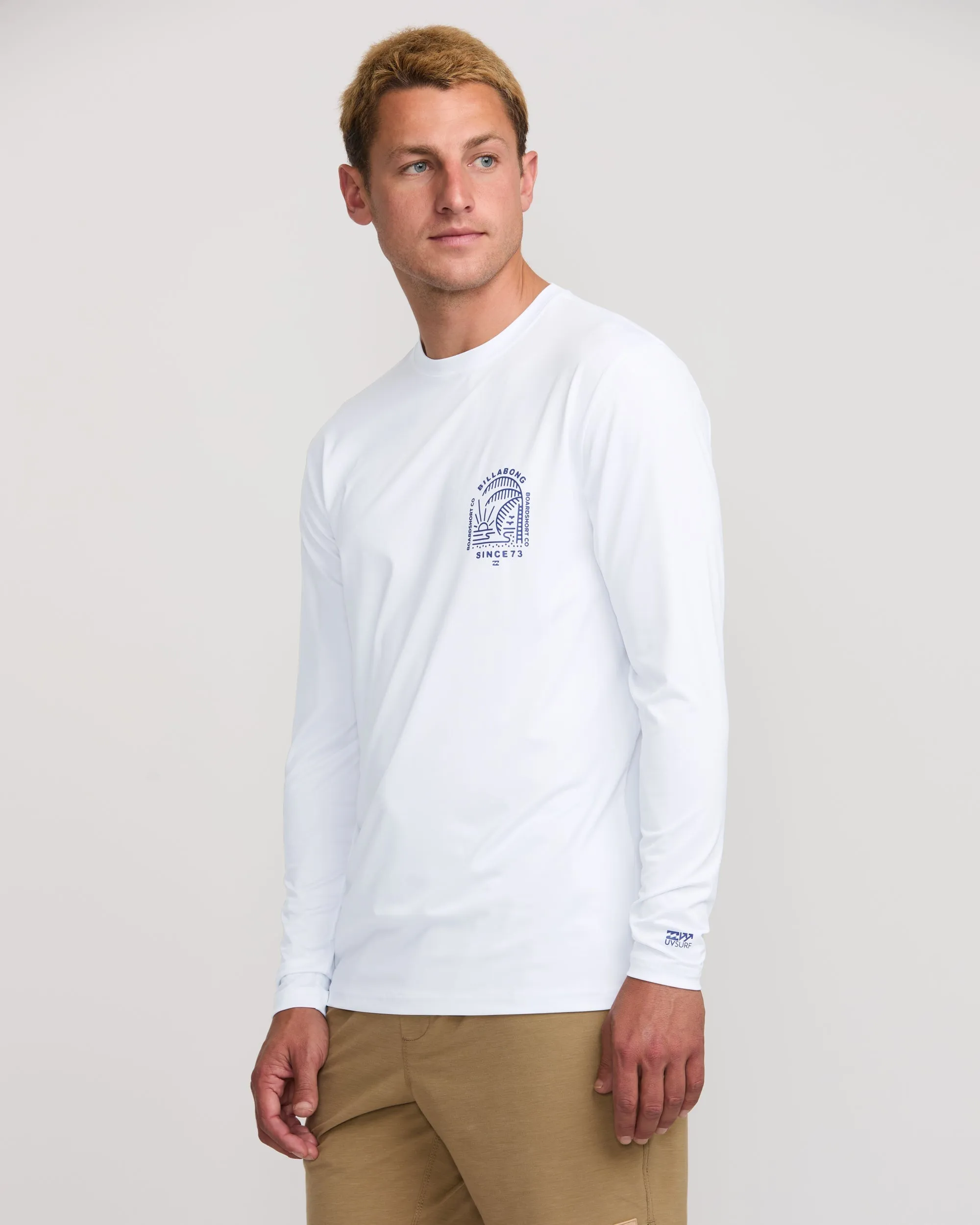 Last Night Loose Fit Long Sleeve Surf Tee - White sold by Billabong product image thumbnail 3
