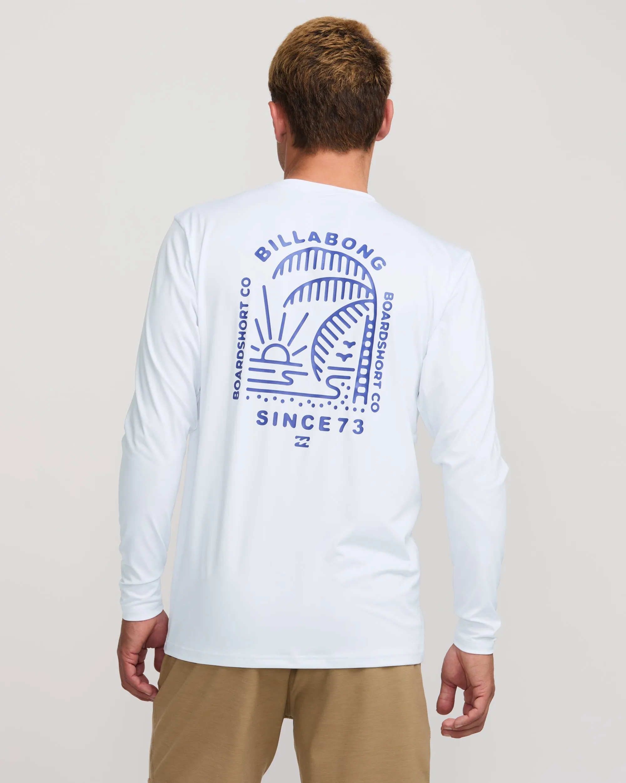 Last Night Loose Fit Long Sleeve Surf Tee - White sold by Billabong