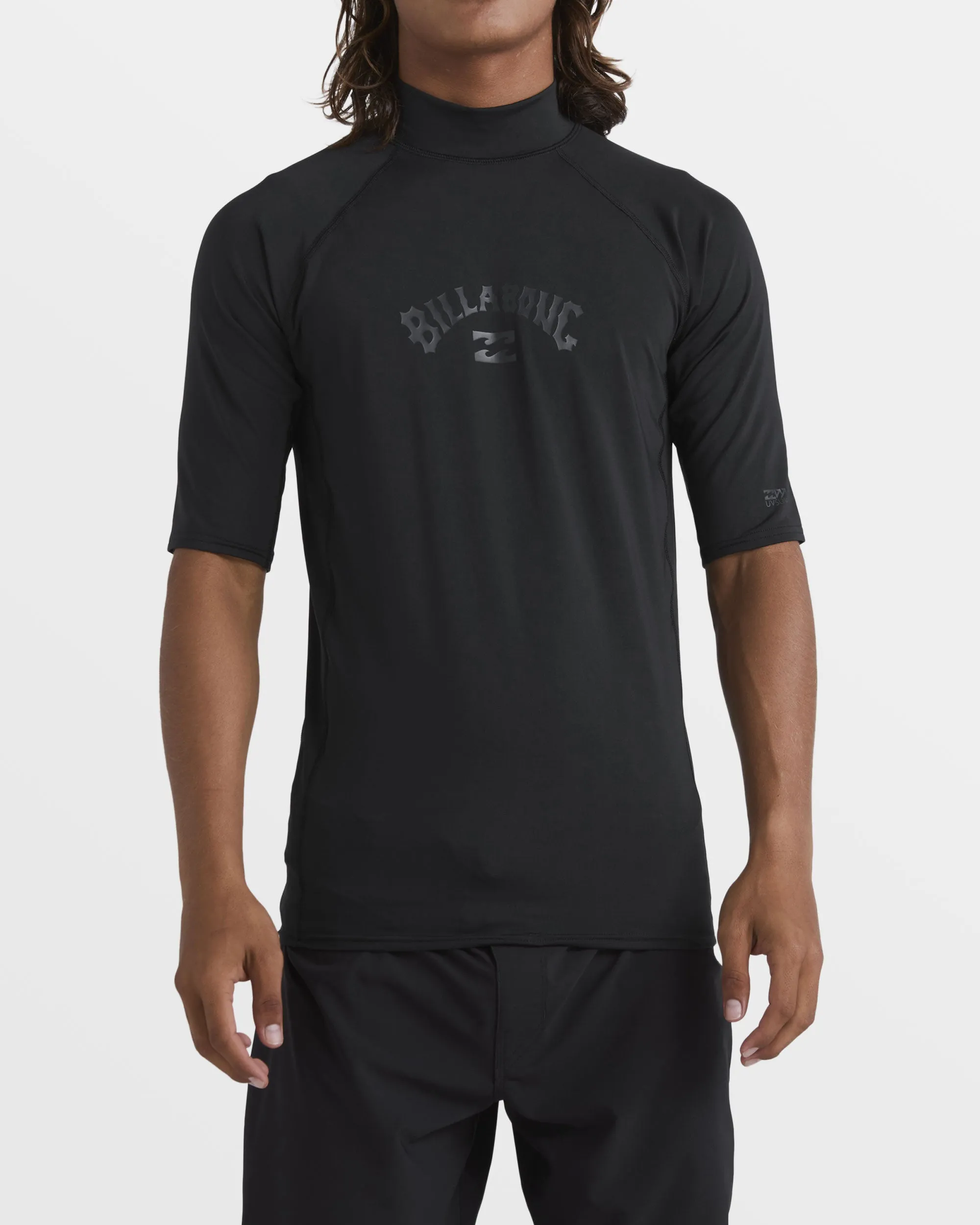 Arch Performance Fit Short Sleeve Rashguard - Black sold by Billabong