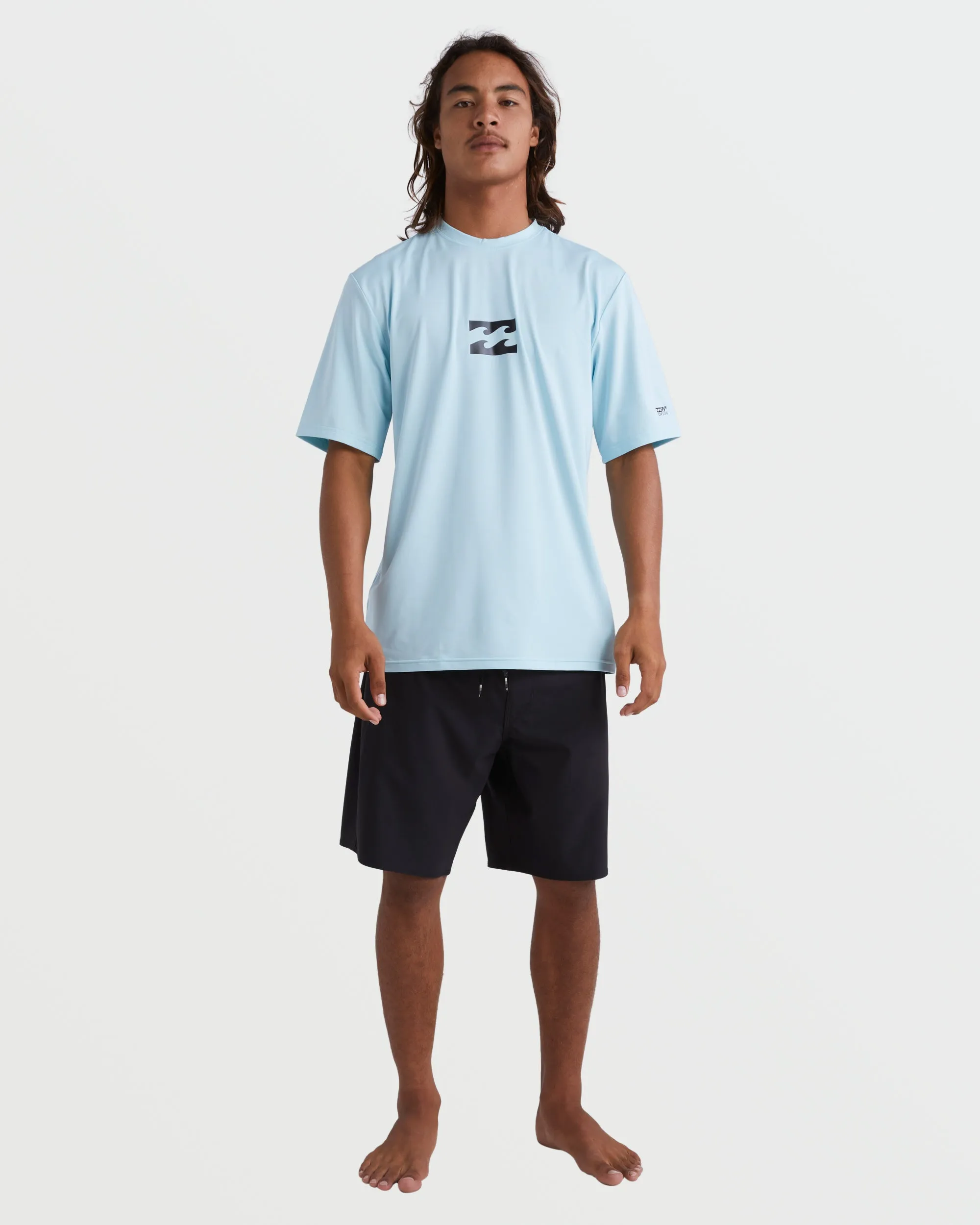 All Day Wave Short Sleeve Rashguard - Coastal Blue sold by Billabong product image thumbnail 3