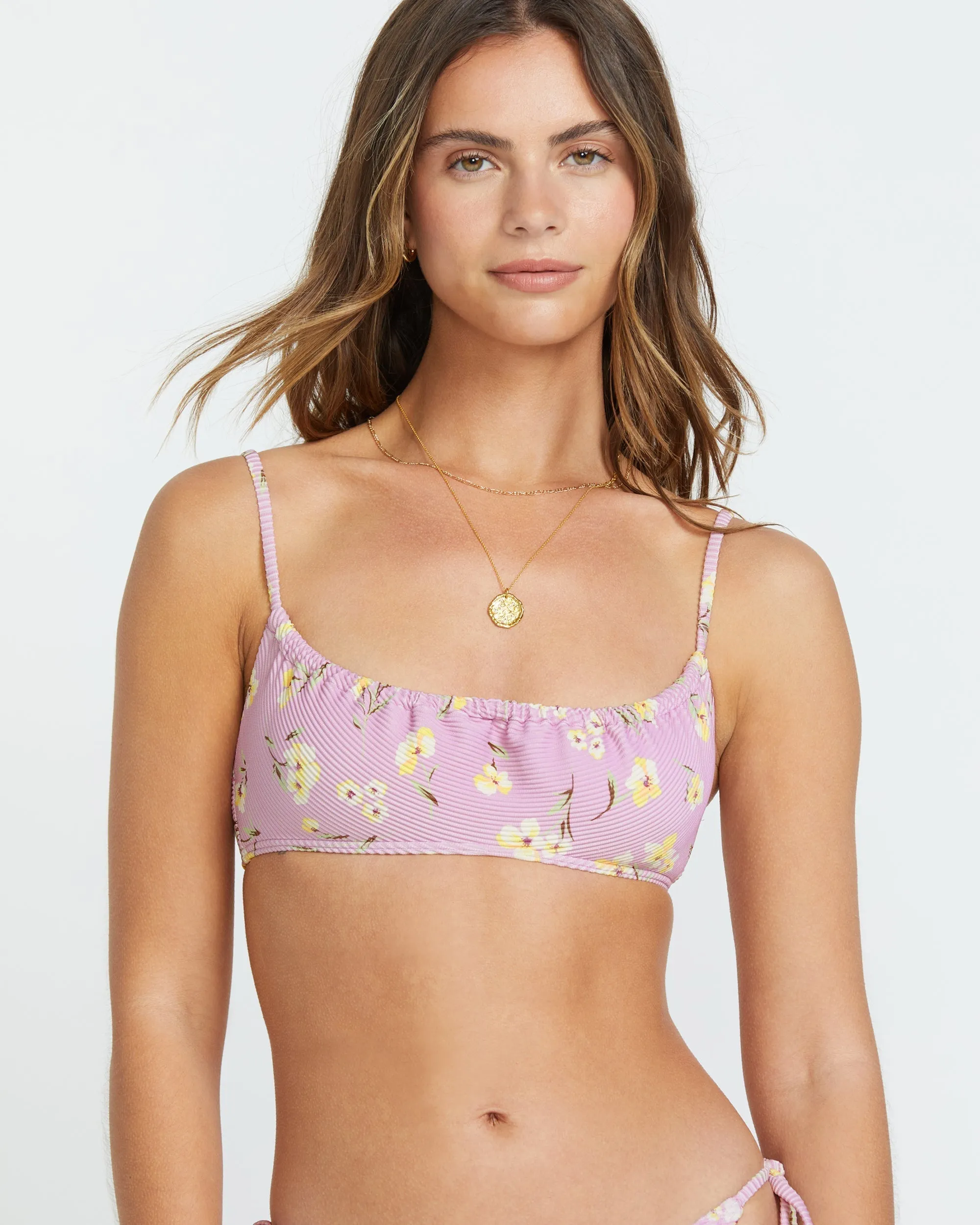 Peaceful Petals Mila Bralette Bikini Top - Amethyst Smoke sold by Billabong product image thumbnail 5