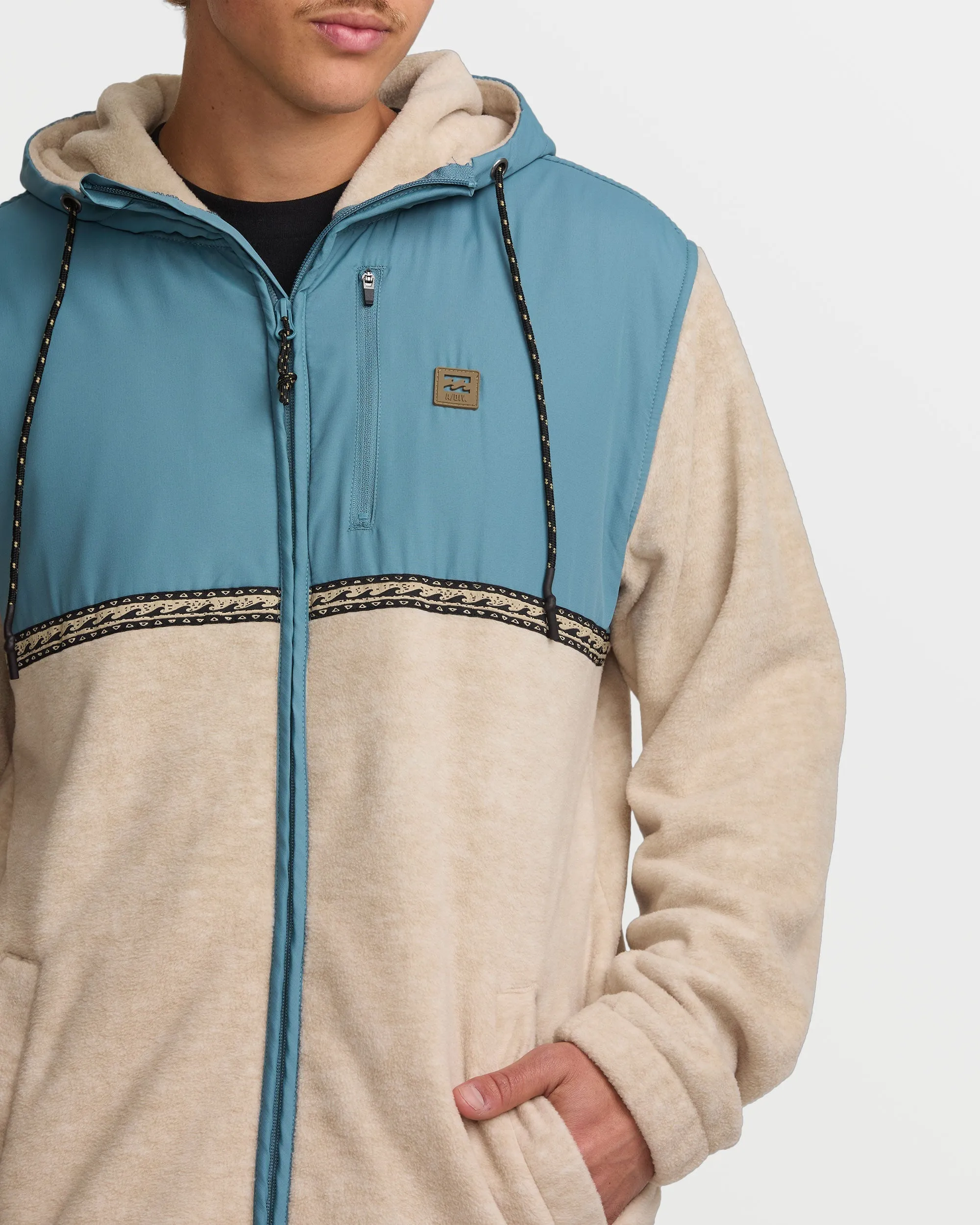 Boundary Lite Zip Sweatshirt - Bleached Sand sold by Billabong product image thumbnail 4