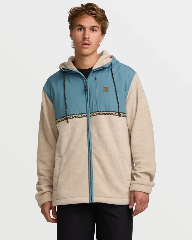 Boundary Lite Zip Sweatshirt - Bleached Sand sold by Billabong