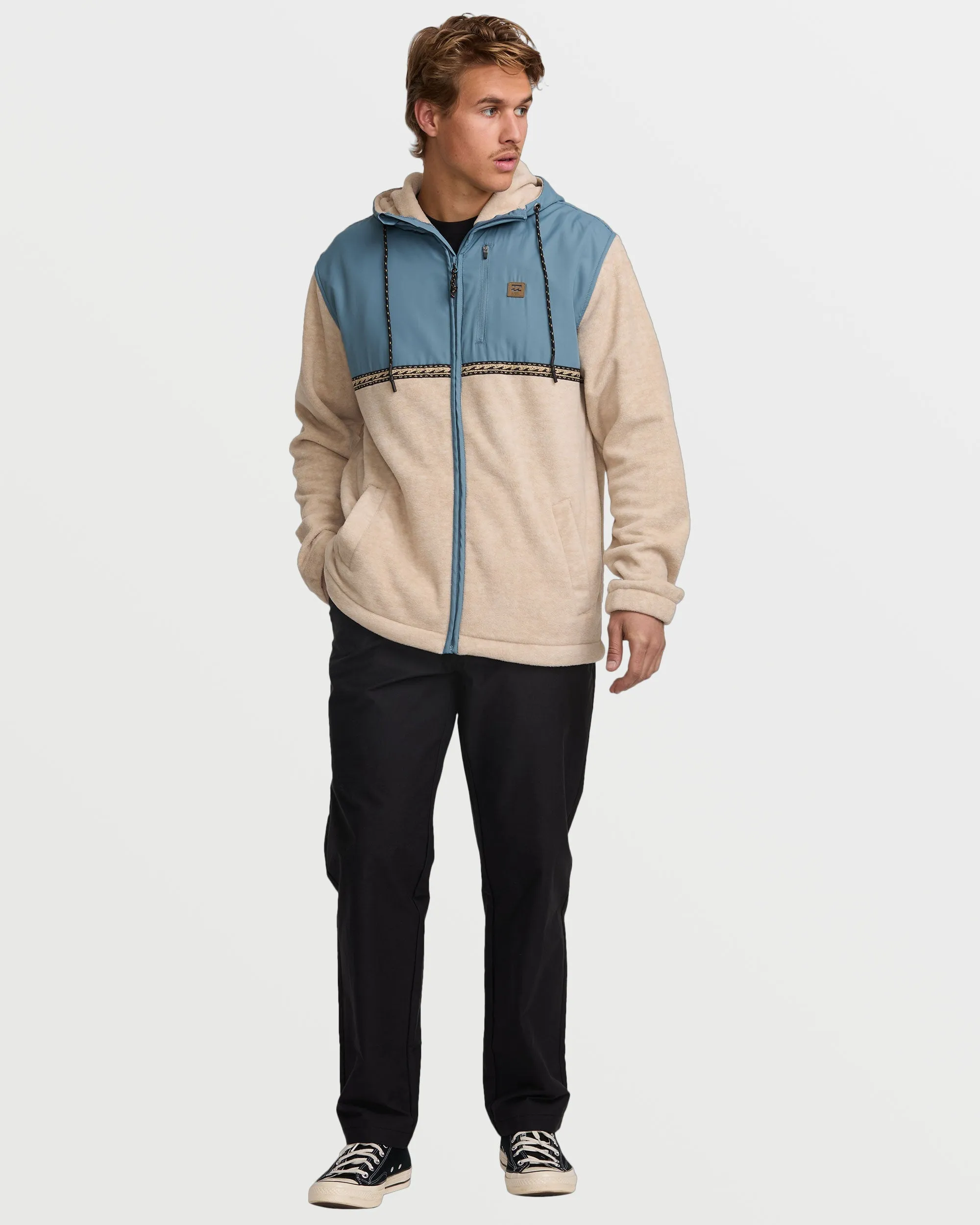 Boundary Lite Zip Sweatshirt - Bleached Sand sold by Billabong product image thumbnail 5